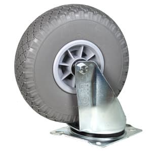 Zwenkwiel Pro met grijze foamband en kunststof velg