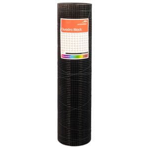 Volieregaas Quadra® PVC zwart (13x1,1 mm) 100 cm