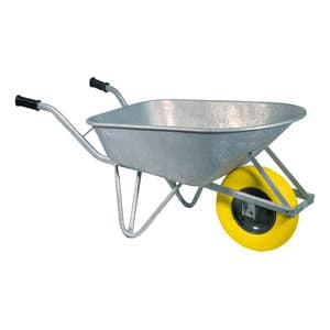 Kruiwagen gegalvaniseerd 120 L met softwiel