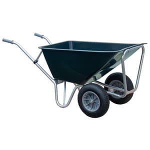 Stalkruiwagen Basic 160 L groen met 2 wielen