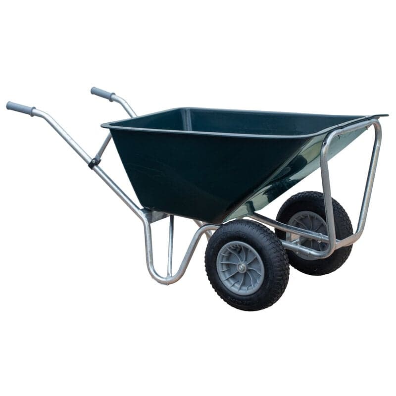 Stalkruiwagen Basic 160 L groen met 2 wielen