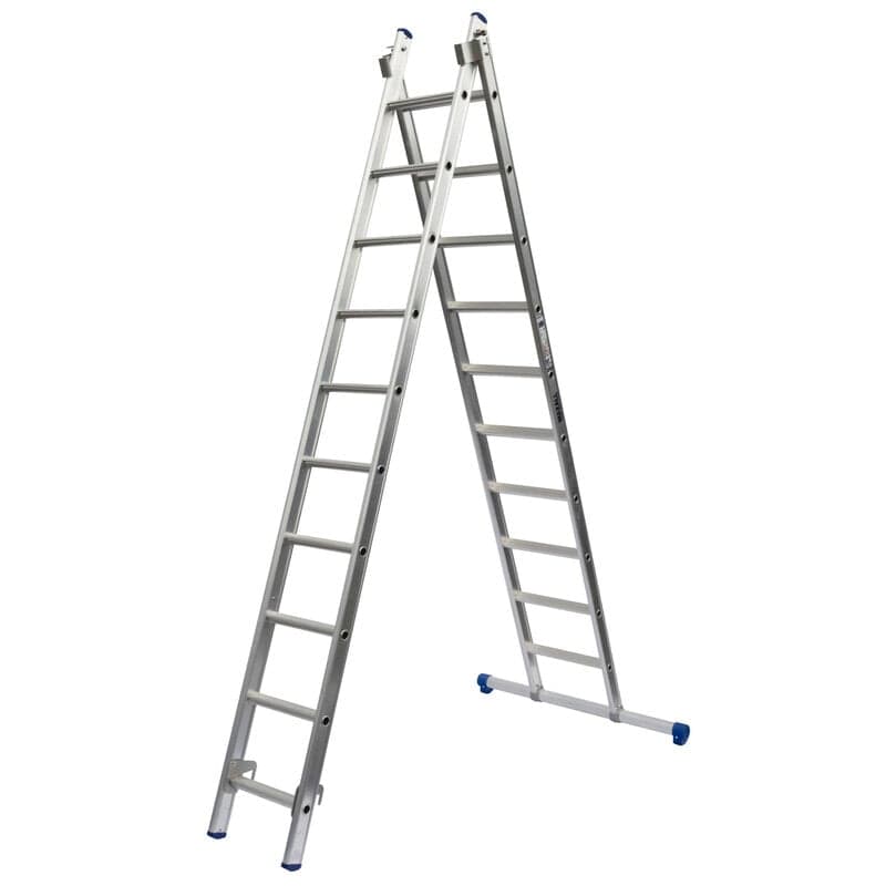 2-delige Reformladder met rechte bomen (6 t/m 14 sporten)
