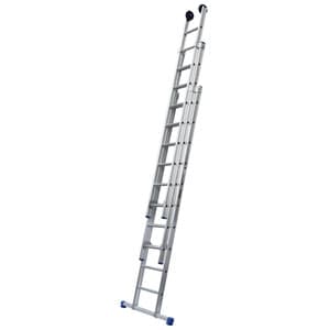 3-delige Opsteekladder met rechte bomen (14 sporten)