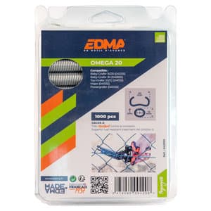 Edma hekwerkringen Omega 20 mm gegalvaniseerd (1.000 stuks)