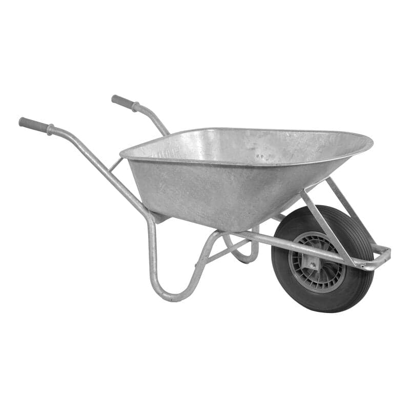 Kruiwagen gegalvaniseerd 85 L met softwiel