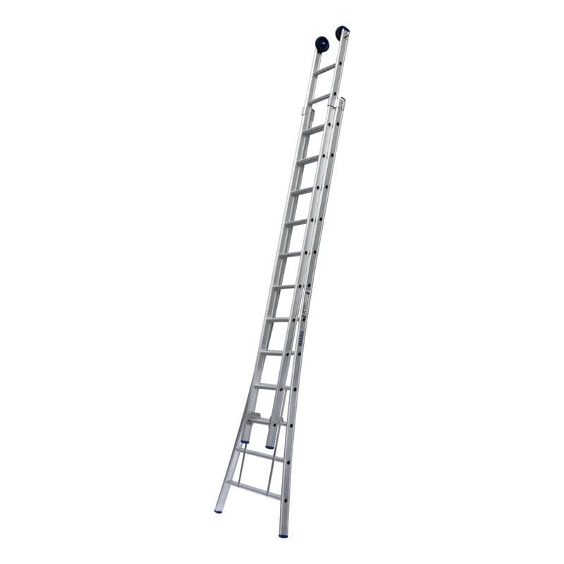 2-delige Opsteekladder met uitgebogen bomen (16 t/m 18 sporten)