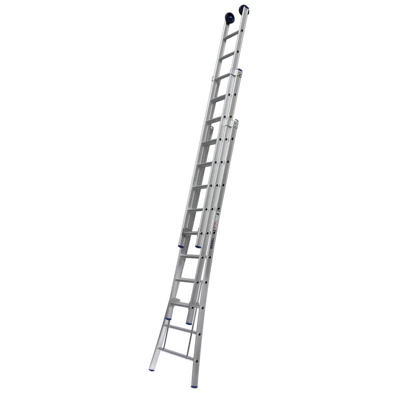 3-delige Opsteekladder met uitgebogen bomen (14 sporten)