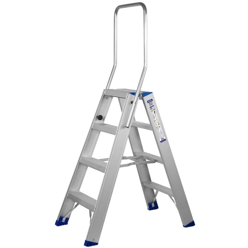 Industriële Dubbeltrap (2 t/m 12 treden) GEANODISEERD