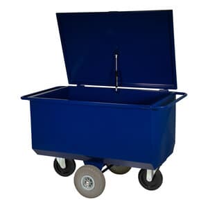 Voerwagen 275 L met deksel en softwielen