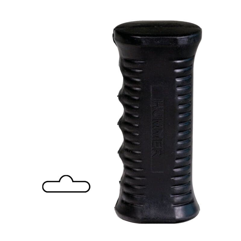 Zwart ovalen handvat met foamgrip (per 2 stuks) KOPKAART VERPAKKING