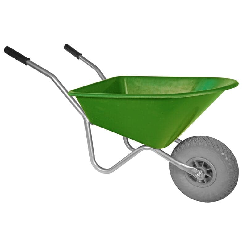 Kinderkruiwagen 35 L groen met softwiel