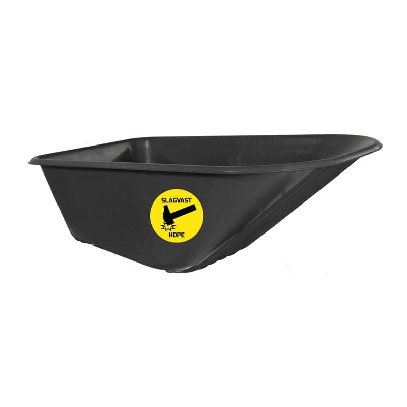 Grijze kunststof HDPE kruiwagenbak 85 L (geschikt voor HSOP85)